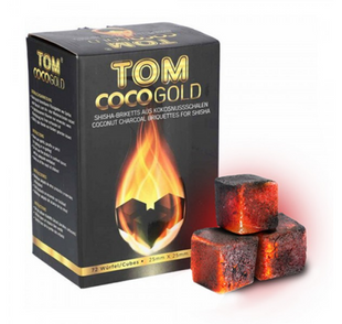 Кокосове вугілля Tom Cococha Gold (Том Кокоча) | 1кг 72куб 25*25мм 245881352 фото
