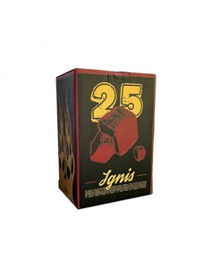 Кокосове вугілля Ignis (Ігніс) | Картон 1кг 72 шт 25*25*25 мм 33555 фото
