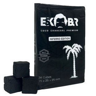 Кокосове вугілля Eskobar (Ескобар) | Пакет 0,335 кг 24 шт 25*25*25 мм 37777 фото