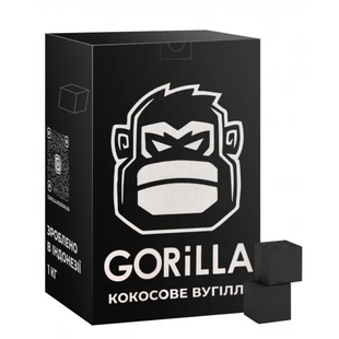 Кокосове вугілля Gorilla 2.5х2.5, 1кг 26000 фото