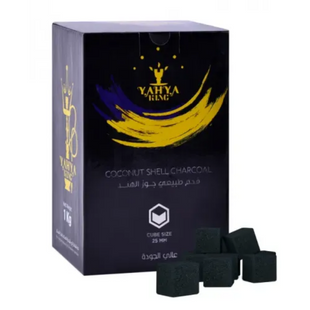 Кокосове вугілля Coco Yahya Elegance  Картон 1 кг 72 куб 25*25*25 мм 26021 фото
