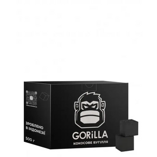 Кокосове вугілля Gorilla 2.5х2.5 - 0,5кг 26099 фото