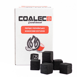 Кокосове вугілля CoalEco 1 кг 72 шт 25мм 425884549 фото