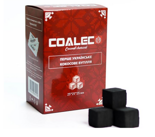 Кокосове вугілля CoalEco (КоалЕко) | 1 кг 72 куб 25*25мм 37996 фото