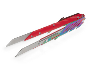 Щипці Bomber Katana Red/Chameleon для кальяну 22255544 фото